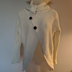 Maternity Knitted Long Sleeve Sweater -Beige/Cream